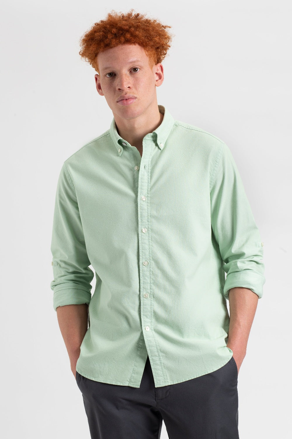 Chemises Ben Sherman St. Ives Resort Oxford Vert | OHR-35796322